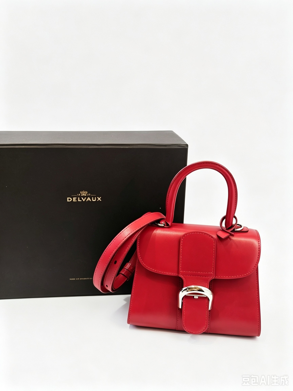 DELVAUX Box Calfskin Mini Brillant Satchel